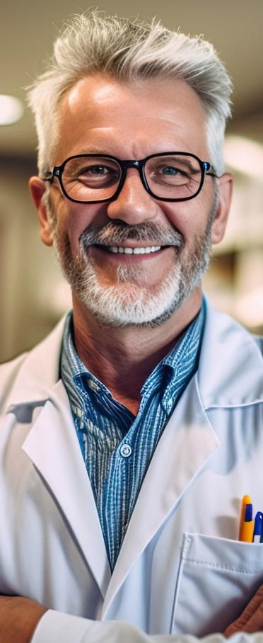Smiling pharmacist
